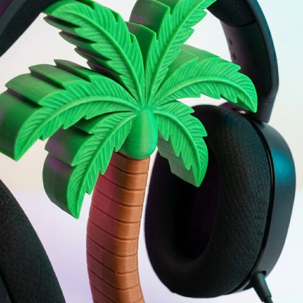 Close-up of the headset stand texture.